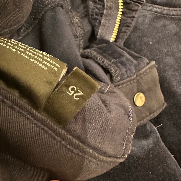 J Brand Maria Skinny Velvet in dark blue size 25 - Picture 4 of 5